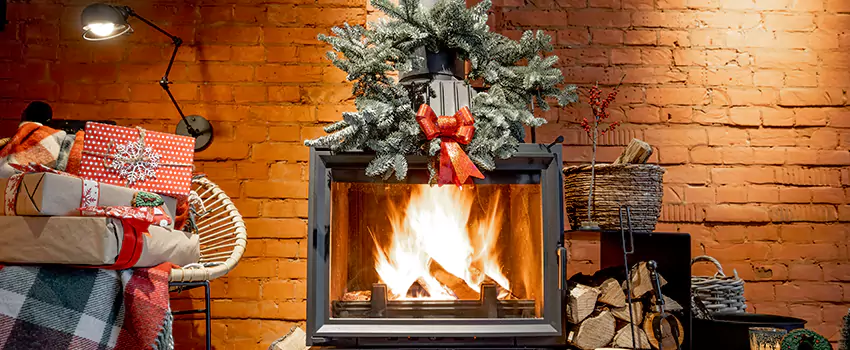 Travis Industries Linear Gas Fireplace Installation in Huntley, Illinois