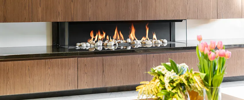 Double-height Fireplace Design Refurbishment in Huntley, Illinois
